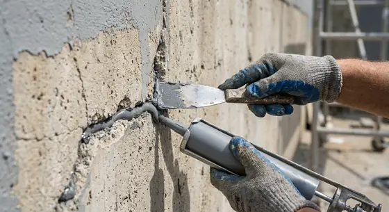 Restauración de grietas en fachada de edificio en Ciudad de Panamá